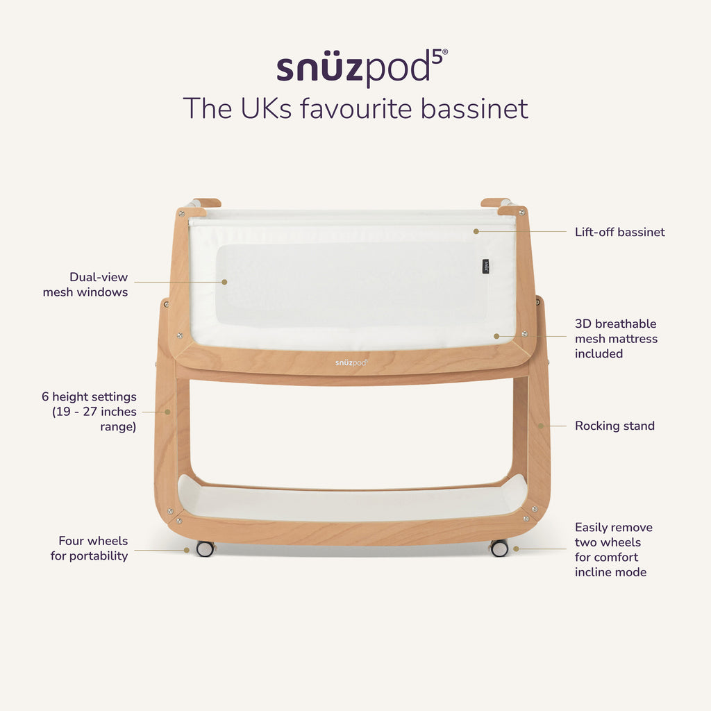 SnüzPod 5 Bassinet Mocha