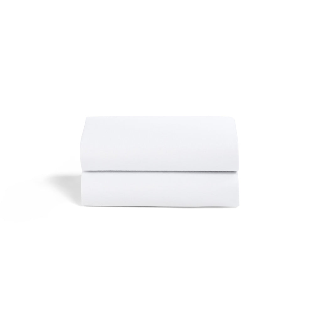 Snüz Twin Pack Sheets - Bassinet - White