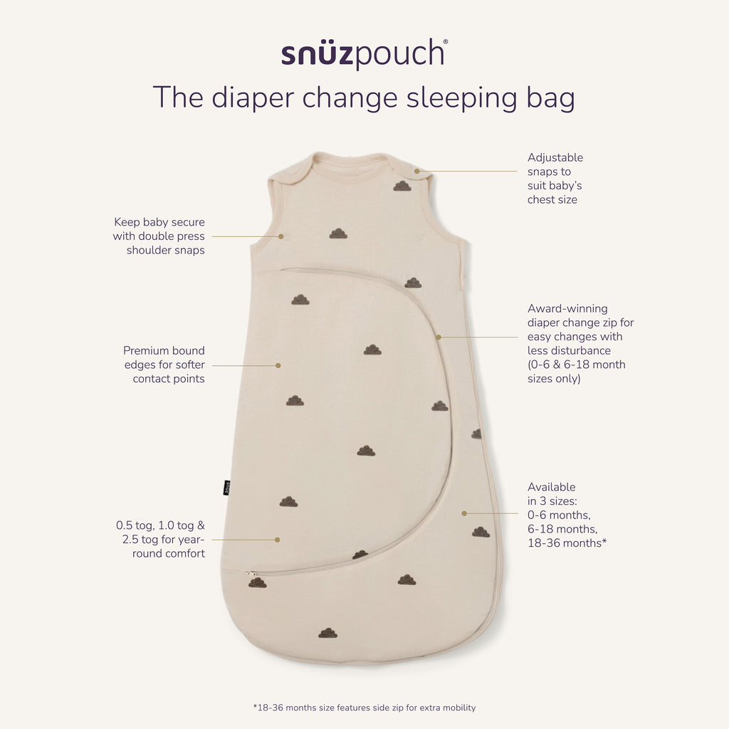 SnüzPouch Sleeping Bag – Cashmere/Cross